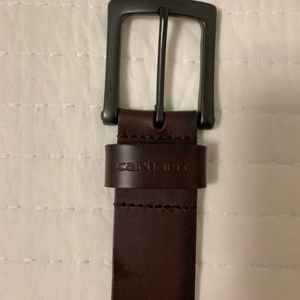 Mens Carhartt leather belt